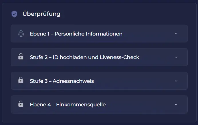 Verifizierung vor dem Rainbet Login