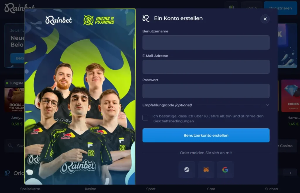 Registrierungsformular