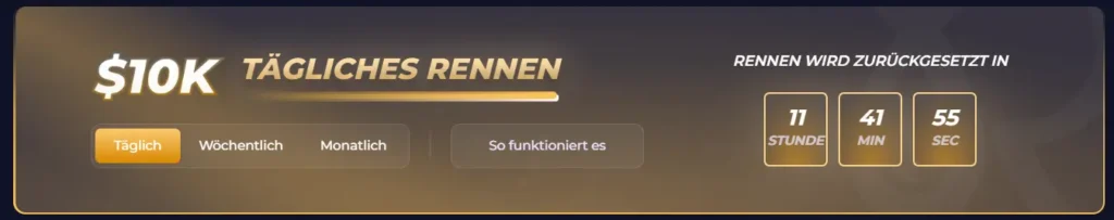 Tägliches Turnier im Rain Bet